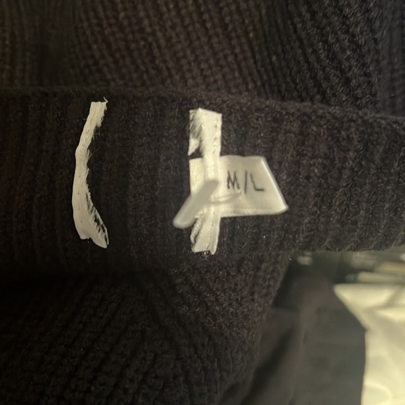 New*Princess Polly‎ Black Wrap Sweater Mini Dress * Size M/L - Picture 4 of 4